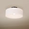 Nuvo Warren - 13 Inch Semi Flush Mount - Gun Metal with Satin White Glass 60/8035 - alternate 4